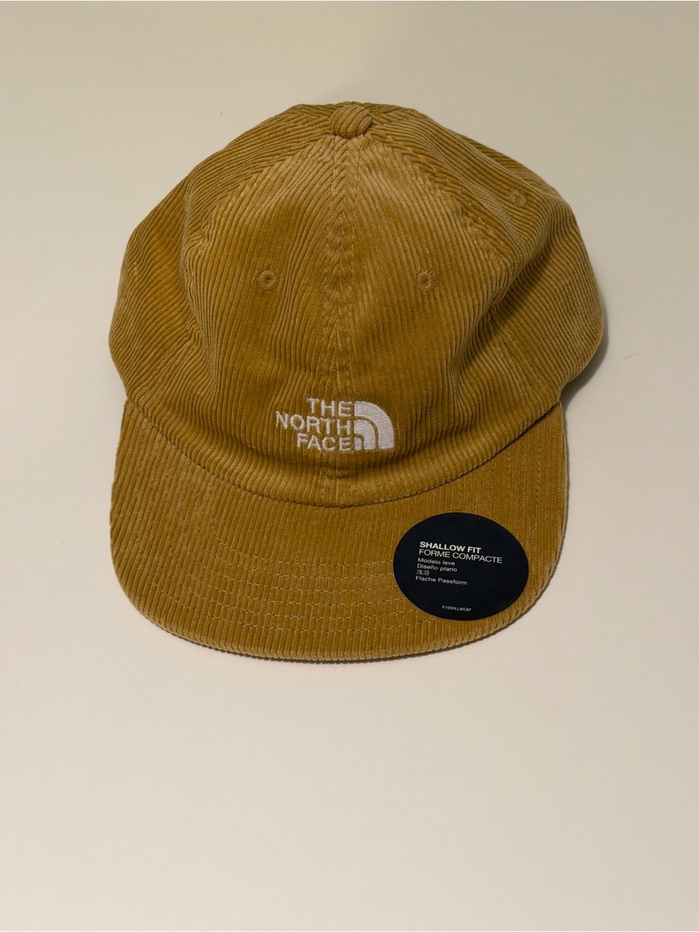 The North Face Unisex Corduroy Shallow Fit Logo Hat Cap Almond Butter Brown OS